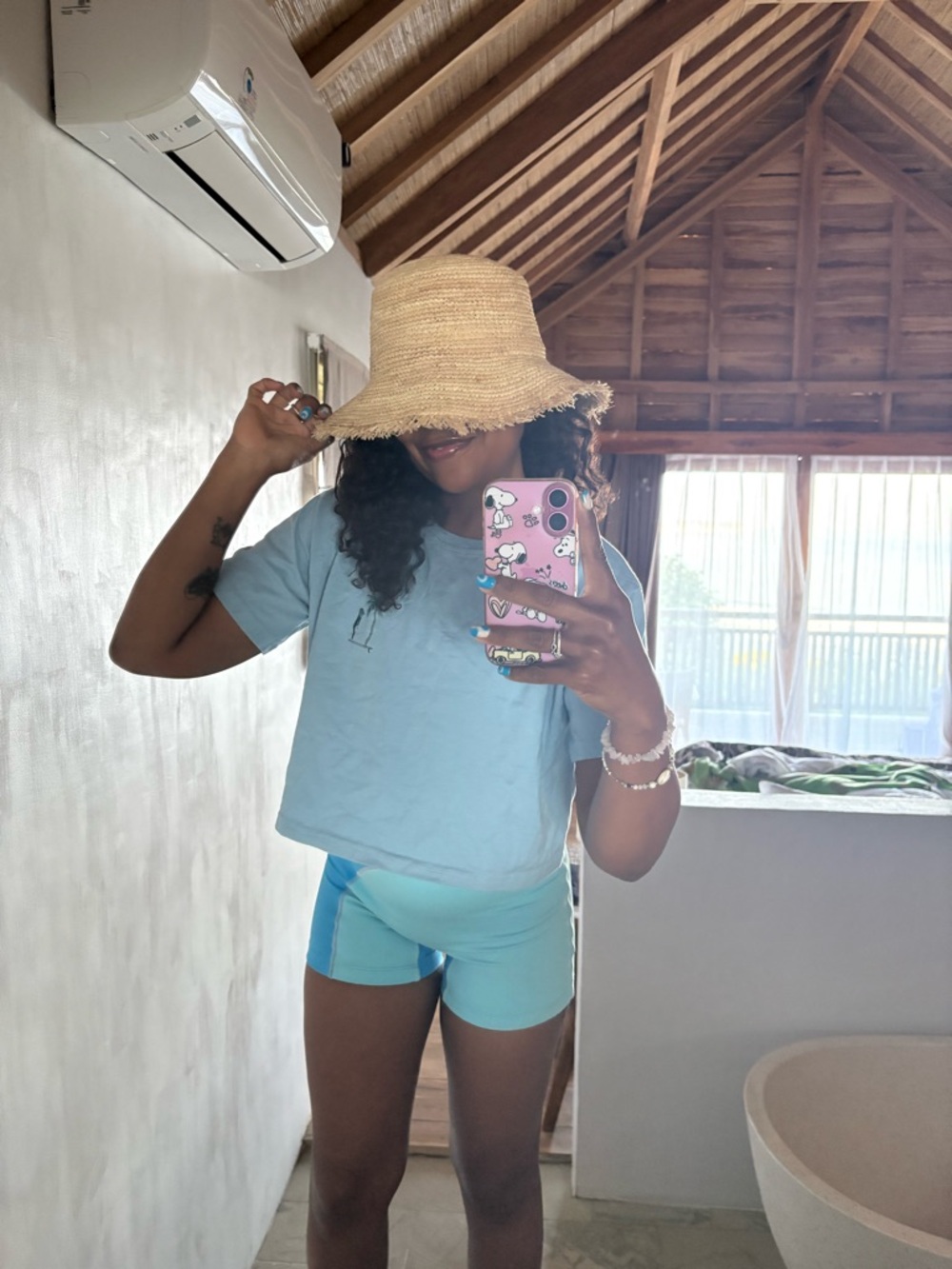 Coco Puff Raffia Bucket Hat - Picture 13 of 17